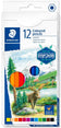 Crayons de couleur hexagonaux - 12 couleurs vives