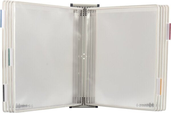 Kit mural de presentation A4 Tarifold antimicrobien 10 pochettes blanc