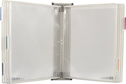 Kit mural de presentation A4 Tarifold antimicrobien 10 pochettes blanc