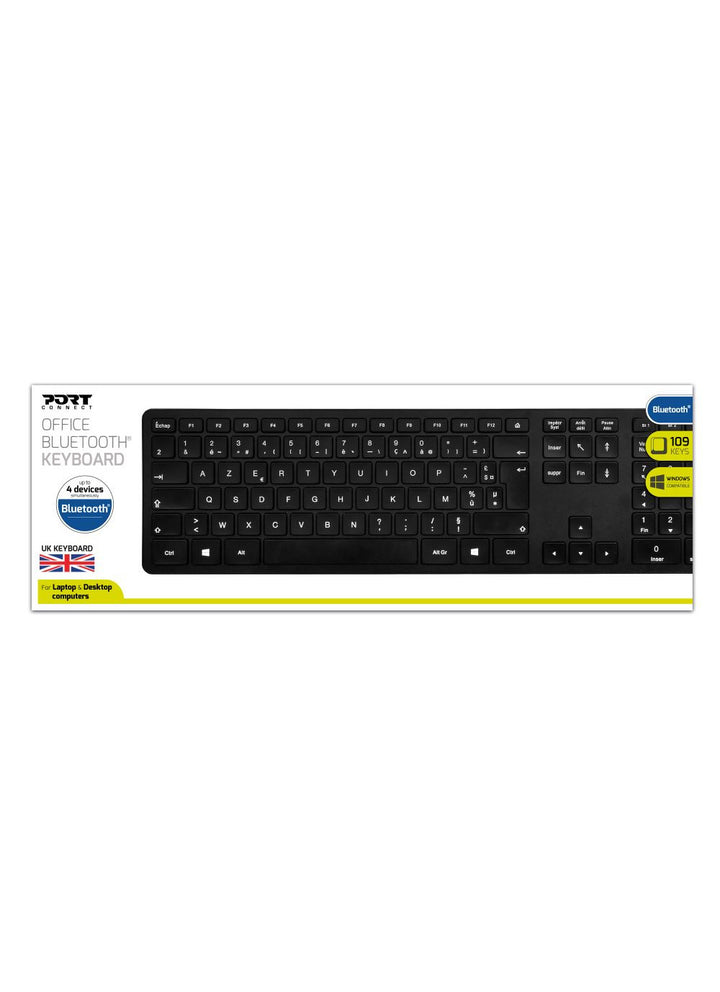 Clavier sans fil qwerty - bluetooth, pavé numérique