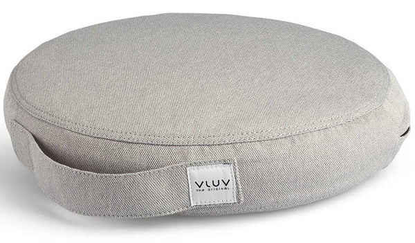 Coussin d'assise rond - Argent - Antidérapant