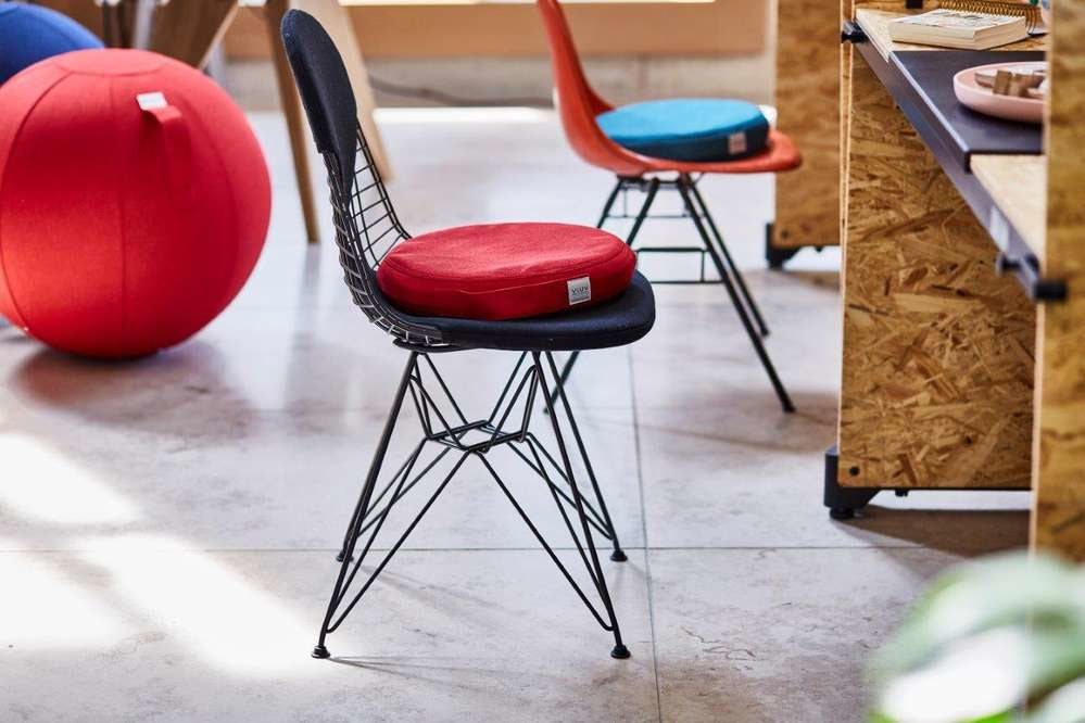 Coussin d'Assise Rond - Antidérapant et Lavable