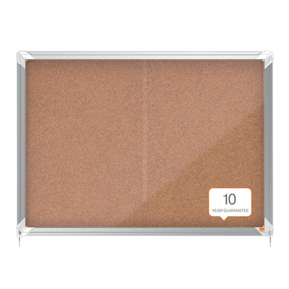 Vitrine d'affichage porte coulissante, fond en liège, 8 feuilles A4,pour l'intérieur