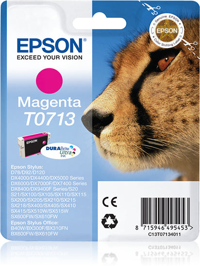 Cartouche Epson magenta t0713 - encre à pigments