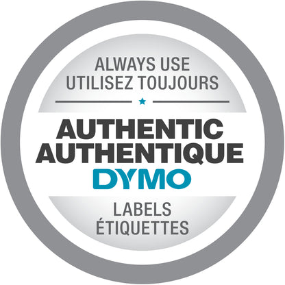 Ruban Dymo LetraTag 12mm -Noir/vert