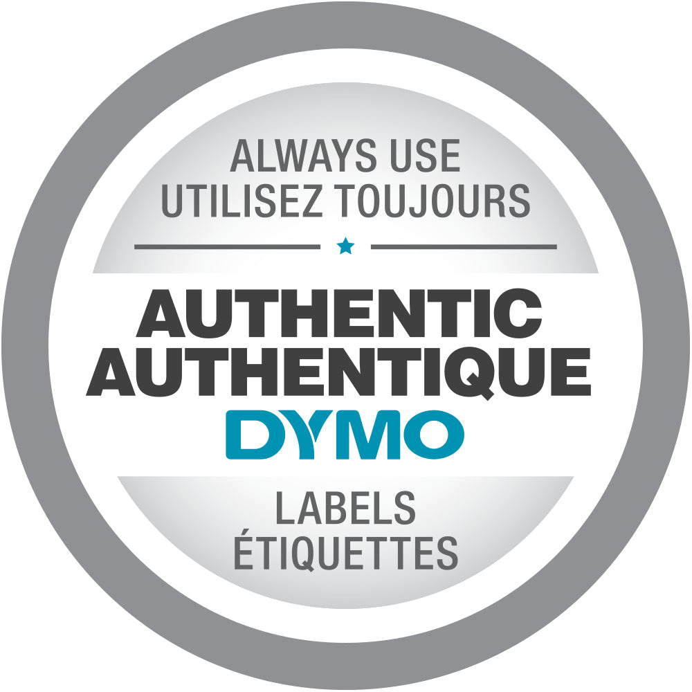 Ruban Dymo D1 durable 12mm blanc / noir