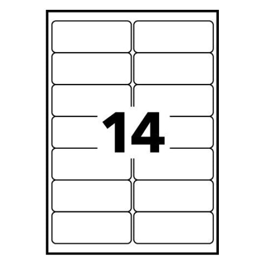 Etiquette  recyclé  99.1x38.1- 15feuilles 210 etiquettes