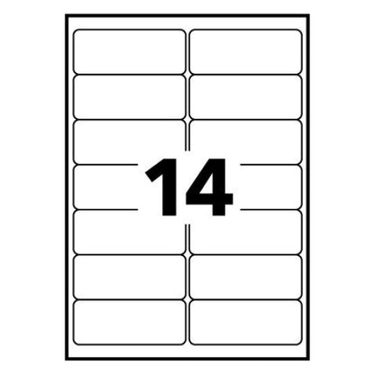 Etiquette  recyclé  99.1x38.1- 15feuilles 210 etiquettes