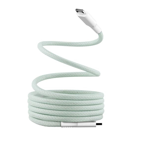 Câble usb-c 1.5m - connecteurs magnétiques verts