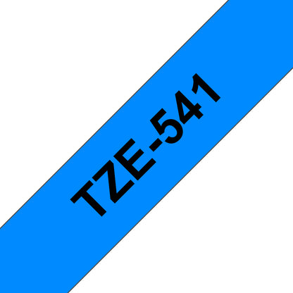 Ruban Brother 18mm TZE541 -noir sur bleu
