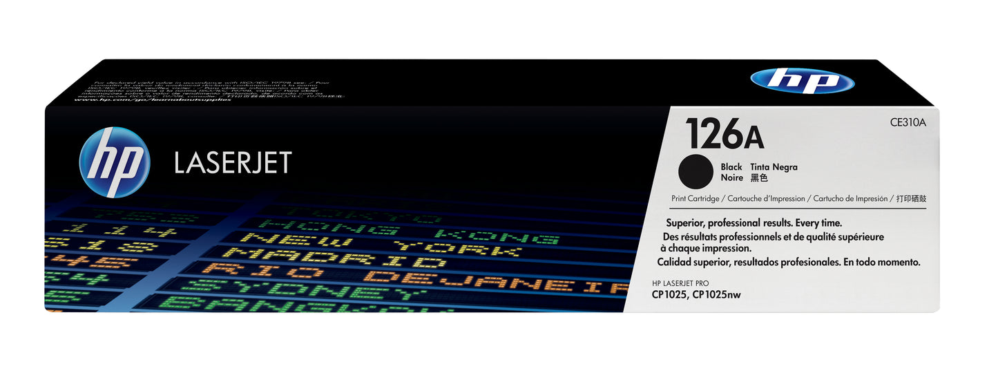 Cartouche toner HP 126a - noir, 1200 pages
