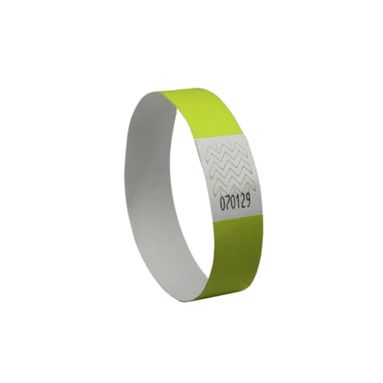 Bracelet événementiel Tyvek - Jaune, 500 pièces