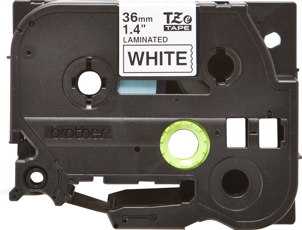 Ruban Brother 36mm TZE261 - noir-blanc