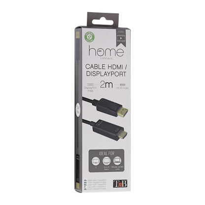 Câble displayport vers hdmi - connecteurs plaqués or