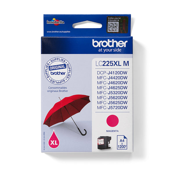 Cartouche d'encre Brother magenta LC225xlm - haut rendement