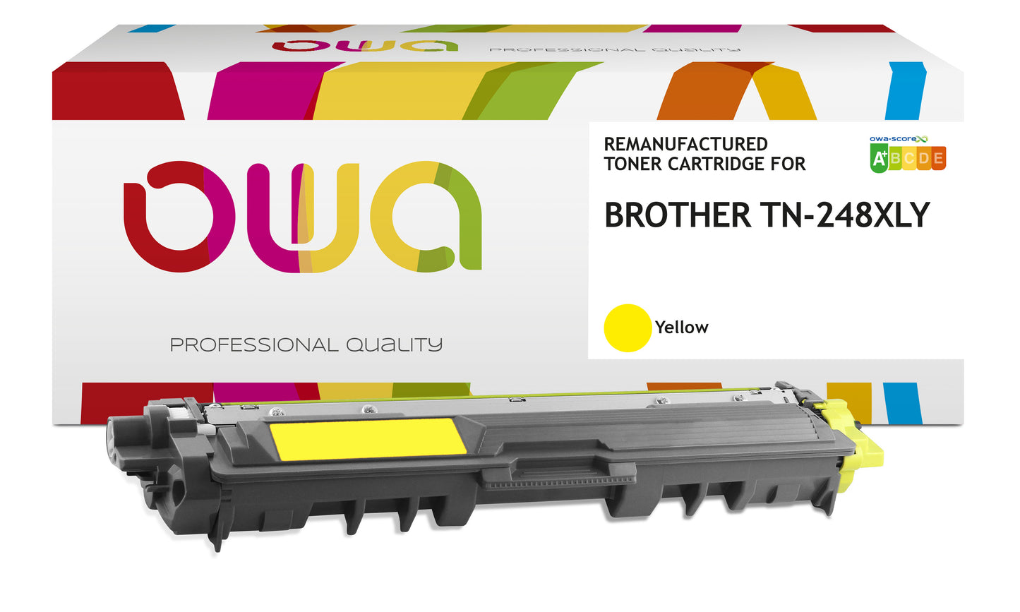 Cartouche laser jaune Remanufacturé Brother TN248xl -jaune- 2300 pages