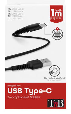 Câble USB-A vers USB-C 1m - Charge rapide 18W