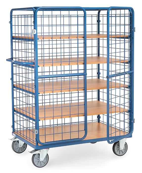 Chariot à étagères 5 plateaux - Charge 600 kg