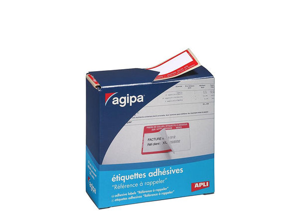 Étiquettes adhésives 59x36 mm  "référence à rappeler" - boîte de 500 unités