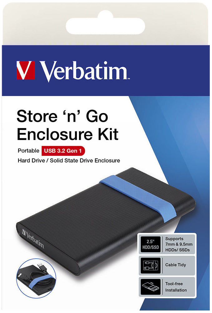 Boîtier disque dur/ssd 2.5'' usb 3.2 - installation facile