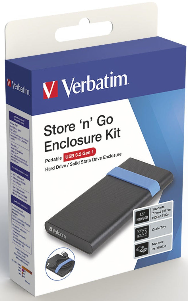 Boîtier disque dur/ssd 2.5'' usb 3.2 - installation facile