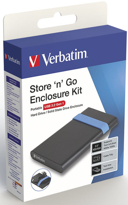 Boîtier disque dur/ssd 2.5'' usb 3.2 - installation facile
