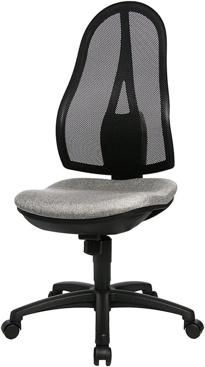 Chaise de bureau ergonomique Topstar Gris clair  - dossier respirant