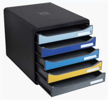 Module de classement bigbox bee blue 5 tiroirs
