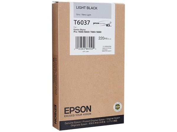 Cartouche d'encre Epson t6037 - 220 ml gris clair