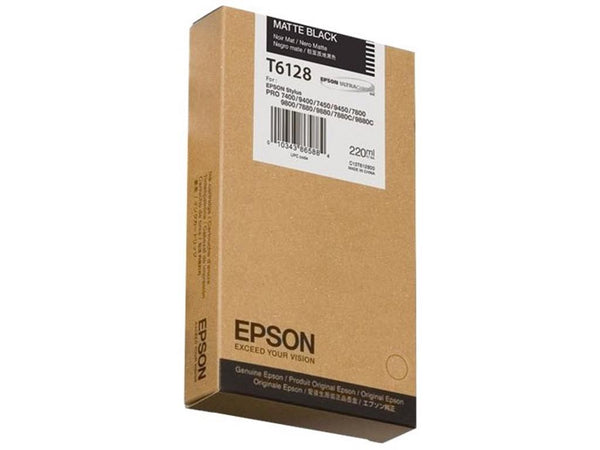 Cartouche d'encre Epson t6128 - noir mat 220 ml