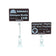 Lot de 25 pinces à étiquette 4 cm evolis- cristal transparent-