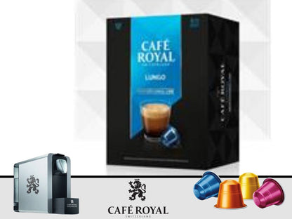 Capsules café royal pro Lungo  - 48 unités, 100% Arabica