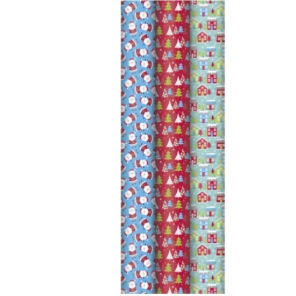 Papier cadeau noël - rouleau 10,70m x 70cm