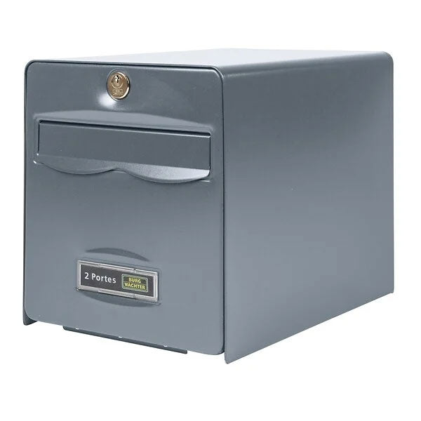 Boîte aux lettres métal anthracite - sécurité renforcée