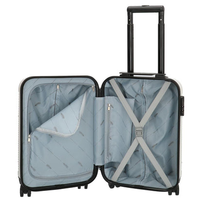 Valise cabine rigide 37l - anti-rayures, blanc
