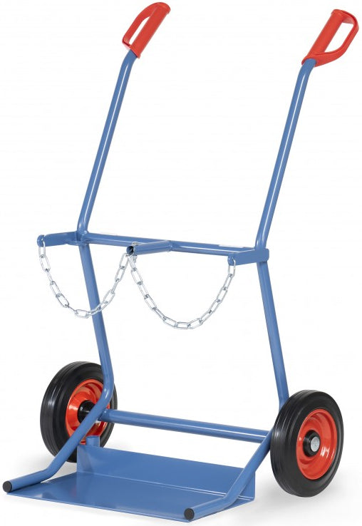 Diable porte-bouteilles 2x20L - Roues caoutchouc 250mm