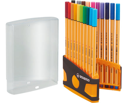 Feutres stabilo point 88 colorparade - 20 couleurs multicolores