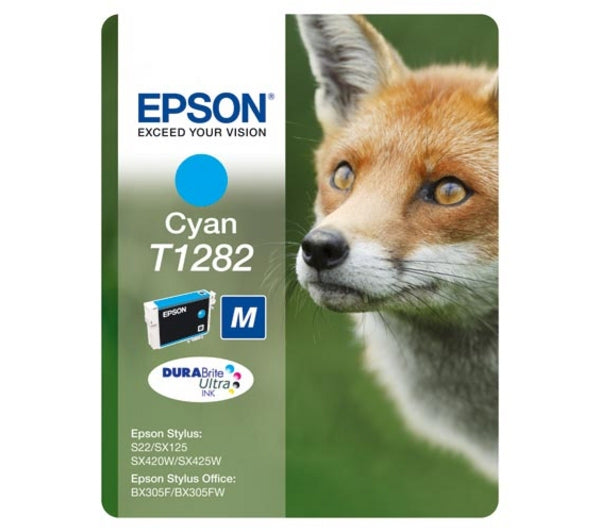 Cartouche Epson cyan t1282 - encre résistante