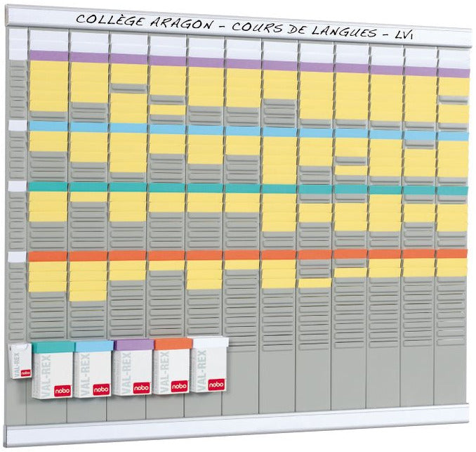 Kit planning annuel 12 colonnes indice 2- (L)660 x (H)772 mm
