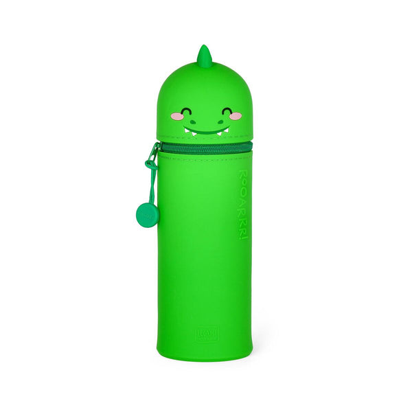 Trousse Legami 2-en-1 Dino - Silicone Souple Rétractable