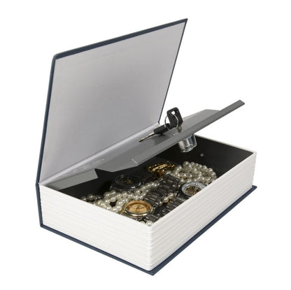 Coffre-fort livre bleu - format compact et discret