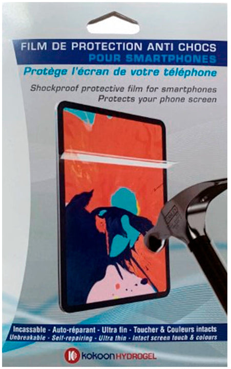 Film antichoc hydrogel pour smartphone - Protection optimale