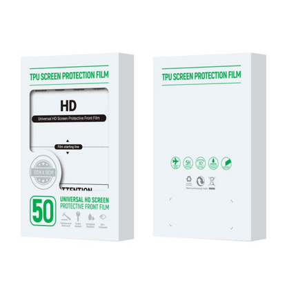 Pack de 50 Films Hydrogel Anti-Choc et Anti-Lumière Bleue