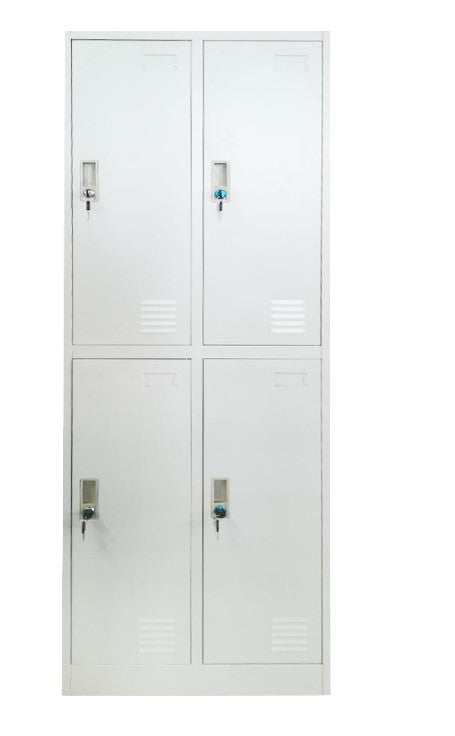 Vestiaire double 4 cases - h185 x l60 x p45 cm