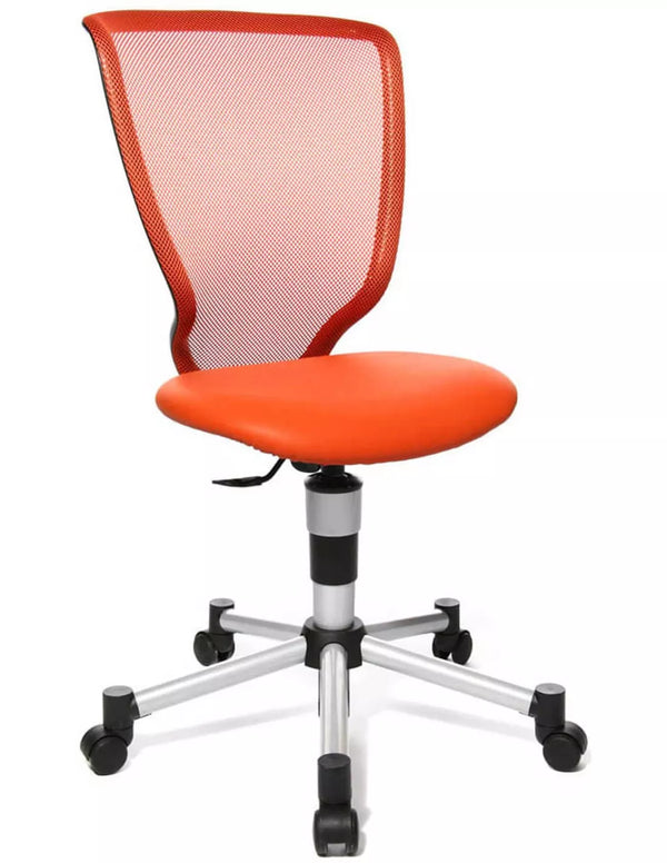 Siège de bureau enfant orange Topstar - confort ergonomique