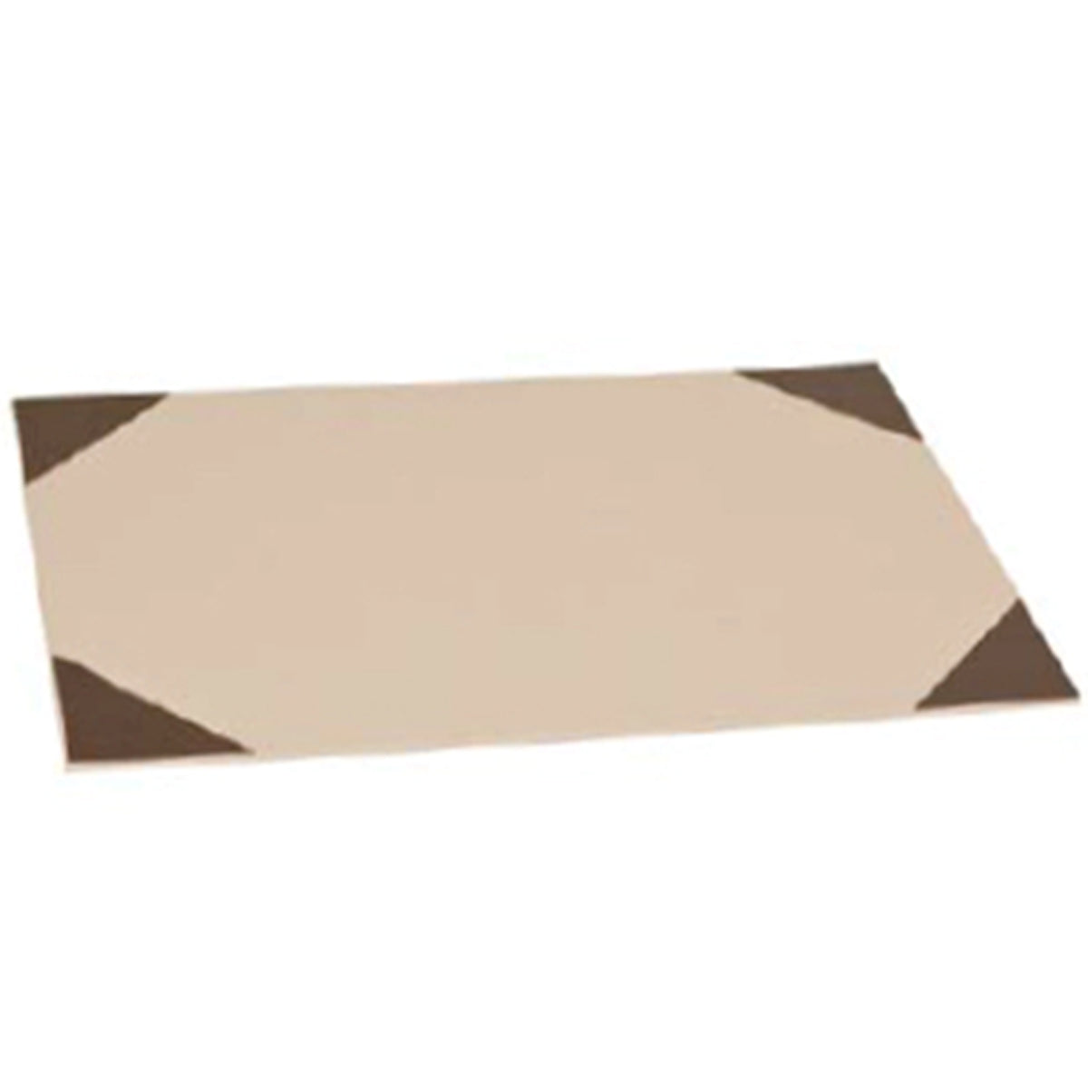 Sous-main grand modèle 59x39 cm - coins cuir marron
