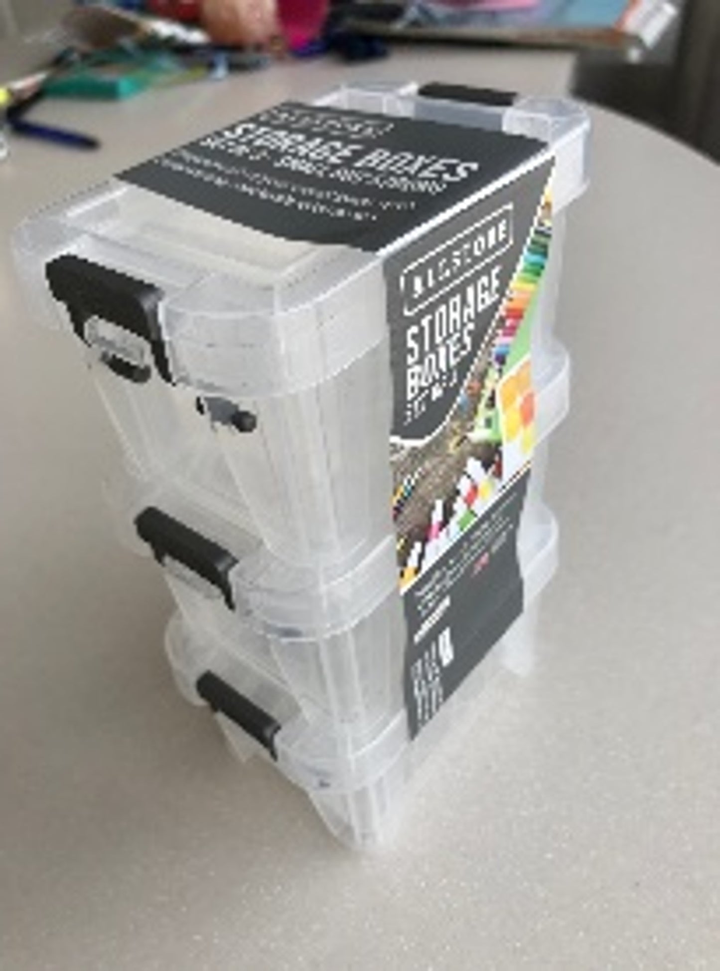 Boîtes de Rangement 3x0.2L - Compactes et Empilables