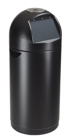 Poubelle 52l avec couvercle à trappe - polyéthylène recyclé