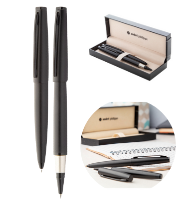 Coffret stylo roller et bille - personnalisation logo