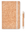 Carnet a5 en liège avec stylo - design écologique